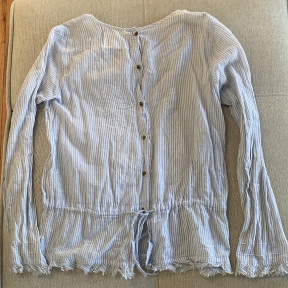 Leon & Harper Seersucker top - Picture 3 of 5